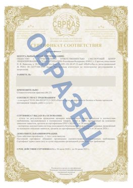Образец Сертификат СТО 01.064.00220722.2-2020 Альметьевск Сертификат СТО 01.064.00220722.2-2020 
